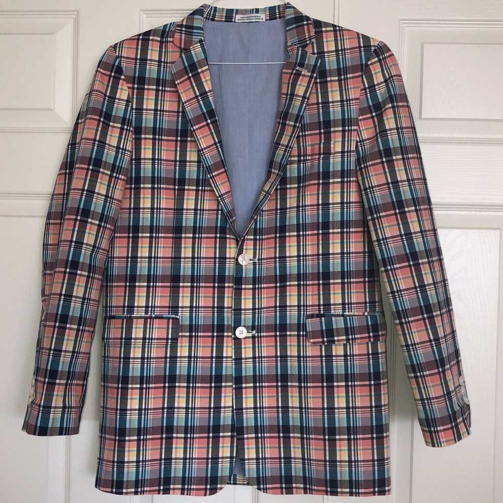 Izod Boys Size 20 Retro Multi Color Sports Blazer